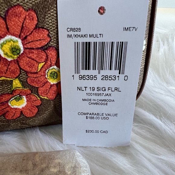 Coach nolita 19 floral print with a chain - Picture 9 of 10